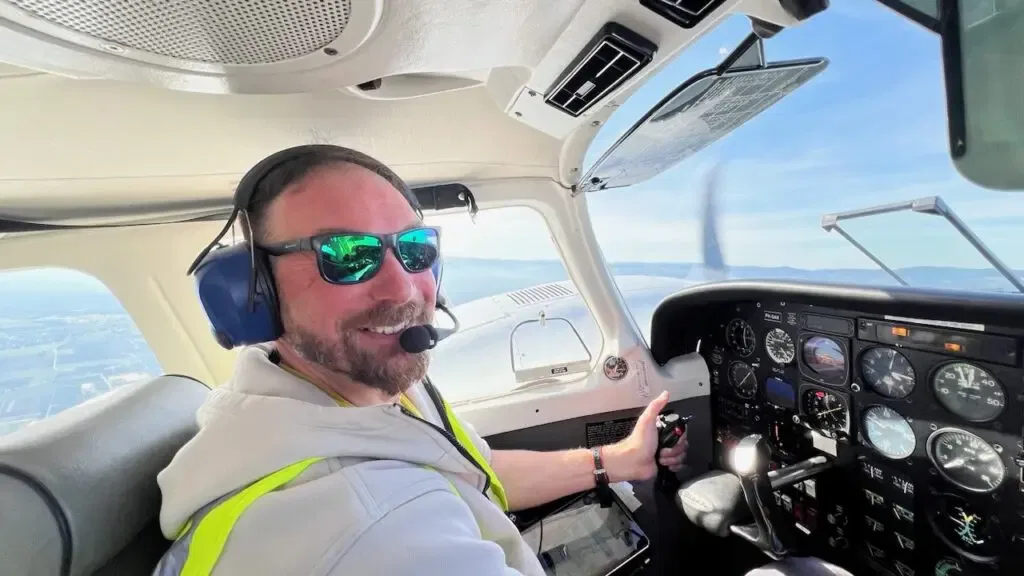 Flight student Cédric